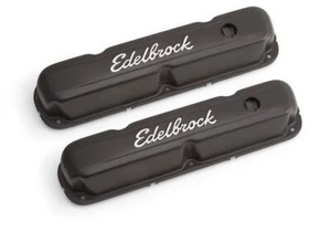 Edelbrock ED4473 Chrysler 318-360 '65-91 Signature Series Black Valve Covers - Picture 1 of 2