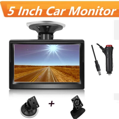 TFT LCD screen monitor 5-inch suitable for car rearview reverse backup camera - Image 1 of 4