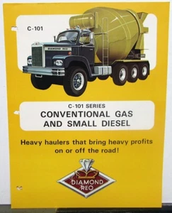 1971 Diamond Reo C 101 Series Conventional Gas & Small Diesel Trucks Data Sheet - Picture 1 of 2