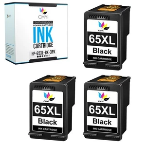 3PK CMYi Kompatybilny 65XL Czarny wkład atramentowy do HP DeskJet 2632 2633 2634 2635 - Zdjęcie 1 z 7