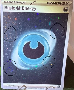 Pokemon 151 Darkness Energy 007 [4x Swirls] Galaxy Cosmos Holo Variante Casi Nuevo/Muy Nuevo - Imagen 1 de 1