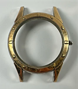 Vintage Universal Geneve Wristwatch Case Top w/Gold Overlay out of Estate! - Picture 1 of 2
