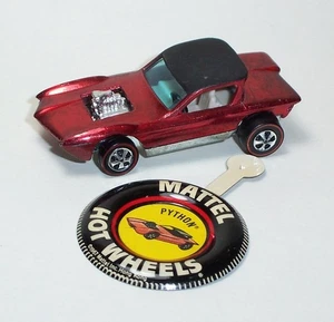 HOT WHEELS Mattel Vintage Redline 1968 PYTHON Red HK - QUASI NUOVO - Foto 1 di 4