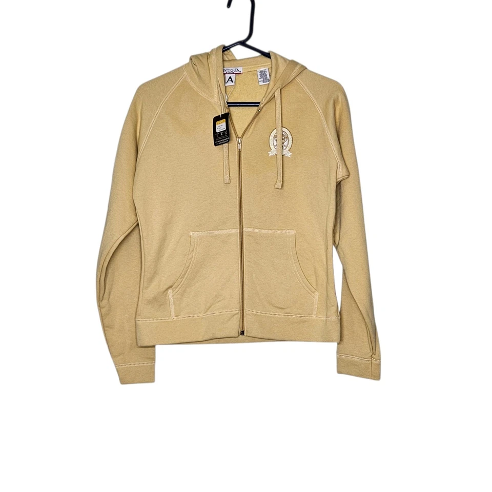 Antigua NWT Womens Oakland Hills Golf Champion 2008 Hoodie Full Zip Yellow Small - Image 1 of 4