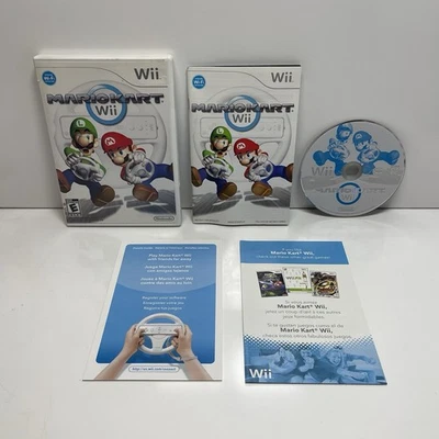 Mario Kart Wii (Nintendo Wii, 2008) Complete w/ Manual &  Inserts CIB Tested - Image 1 of 4