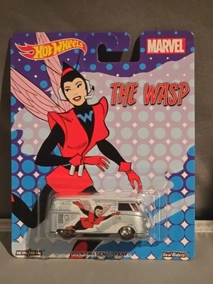 Hot Wheels Marvel The Wasp Volkswagen T1 Panel Real Riders VW - Image 1 of 4