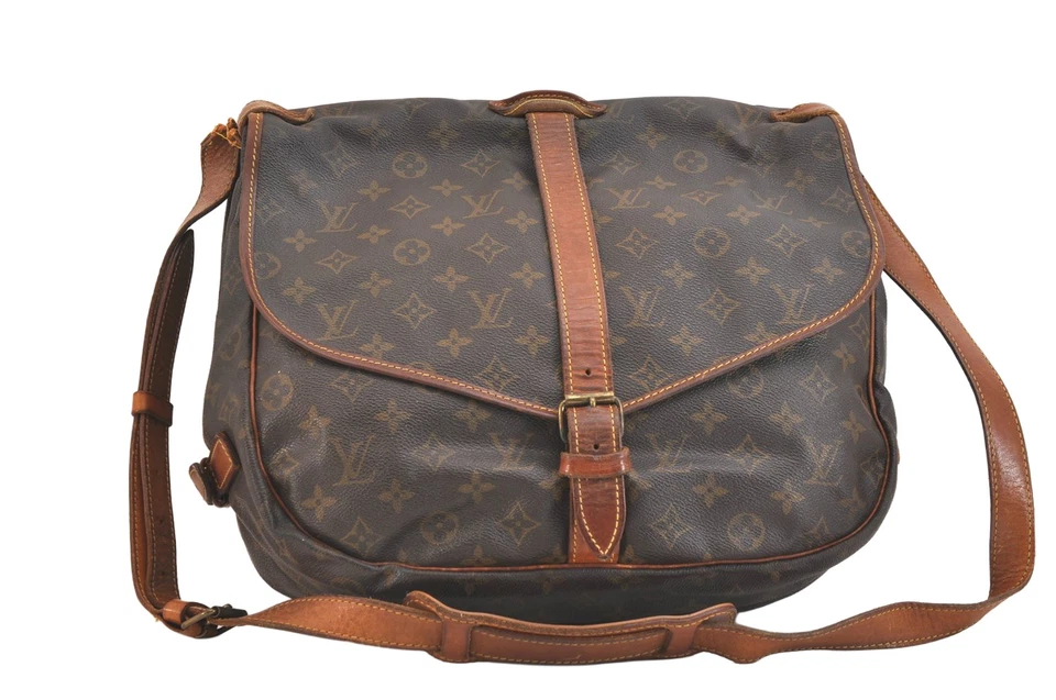 Auténtico Bolso Bandolera Louis Vuitton Monograma Saumur 35 M42254 Chatarra 4740N Foto 1 de 4