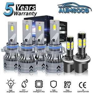 For Chevrolet Corvette 1997-2004 LED Headlight Kit Combo 6x Bulbs Super Bright - Picture 1 of 16