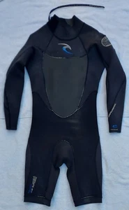 RIP CURL Dawn Patrol E3 Flatlock Men's Black Wetsuit Shortie 2:2mm Size Medium - Picture 1 of 10