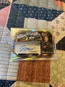Sam Mayer Panini Select 2024 Trackside Action Signatures Silver Flash Card - Foto 1 di 3
