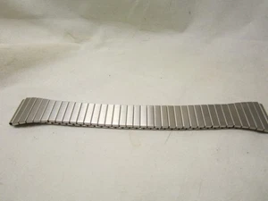 No Name Men's 19mm Silver Stainless Steel Expansion Watch Band, Used, #1119. - Bild 1 von 2
