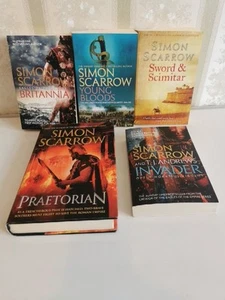 Simon Scarrow Book Bundle x5 Historical Drama Combat - Picture 1 of 19
