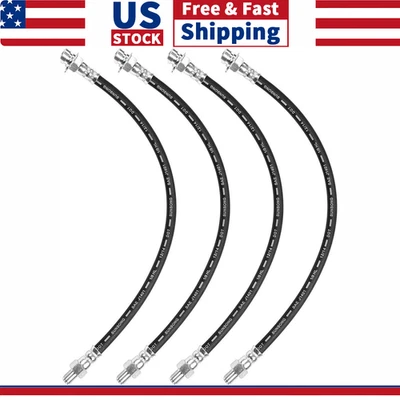 Línea de freno de manguera de freno delantera trasera 4 piezas para camioneta Chevrolet 1951 Foto 1 de 4