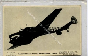 (Gb9678-477) Valentines, Aircraft Recognition, Messerschmitt ME 110 c1938 VG+ - Picture 1 of 2