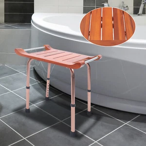 Medical Portable Spa Bath Stool Shower Seat Shower Bench Chair Adjust Height - Picture 1 of 12