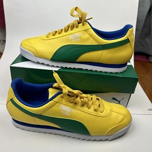 PUMA Roma Basic Country Pack Brasil Mundial Diente de León Verde Hombre Talla 11 - Imagen 1 de 11