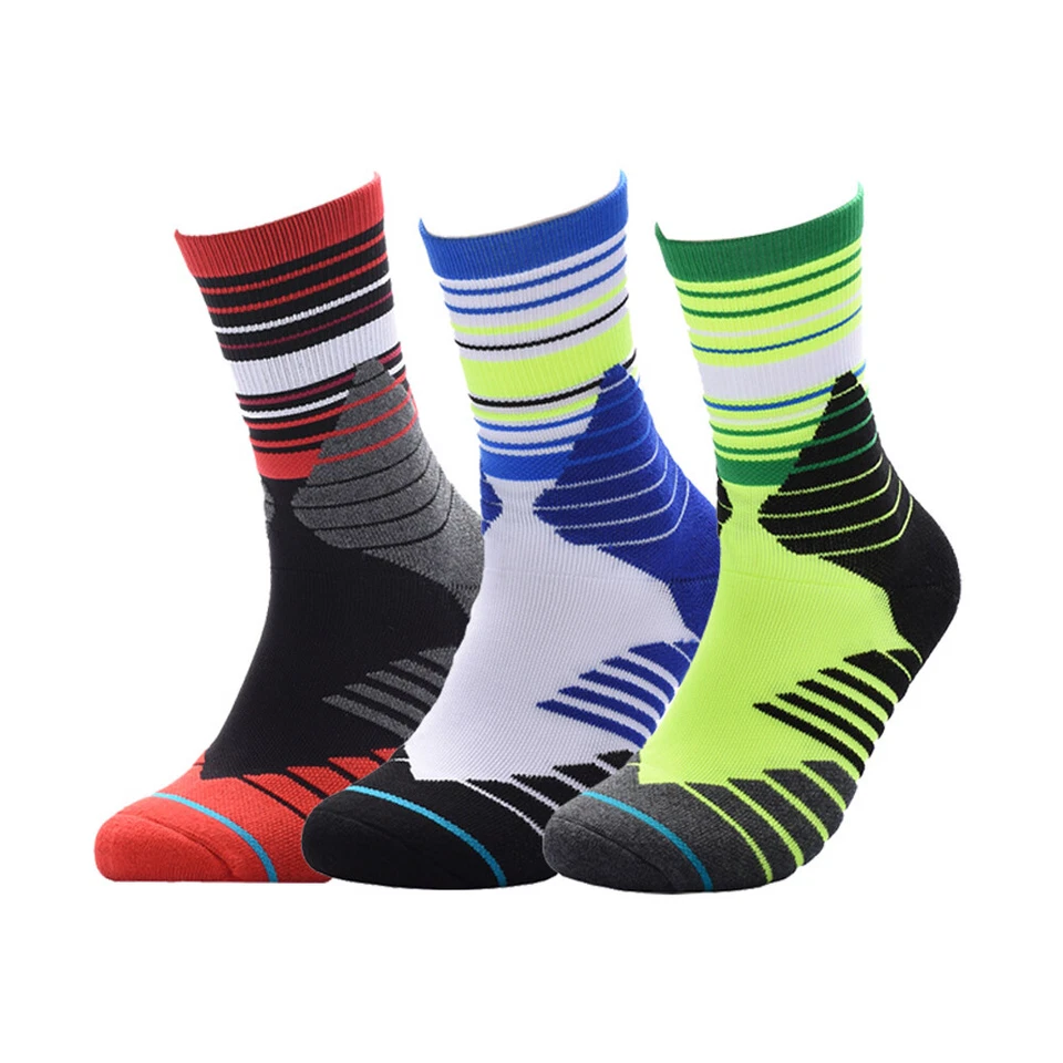 Pro Men Women Compression Running Cotton Ankle Socks Gym Basketball Sports Socks - Image 1 of 4