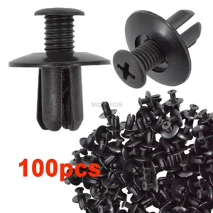 100 Fender Screw Trim Retainer Clips For Hyundai Nexo Accent Mazda CX-5 626 MX-6 - Picture 1 of 6