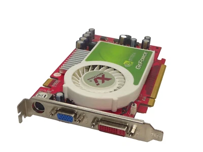 XPERT VISION GeFORCE 7600GT 256MB DDR3 PCI-E GRAFIKKARTE DVI-VGA-S-VIDEO#GK10826 - Image 1 of 2