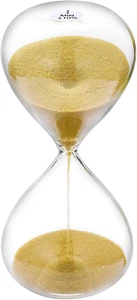 Suliao Sand Timer 2 Minute Hourglass: 5.1 Inch Gold Sand Clock, Large Sand Watch - Picture 1 of 12
