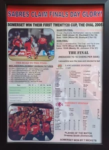 Somerset CCC 2005 Twenty20 Cup winners - souvenir print - Picture 1 of 5