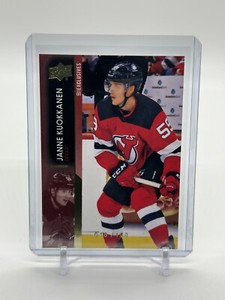2021-22 Upper Deck Series 2 UD Exclusives #356 Janne Kuokkanen - Devils /100
