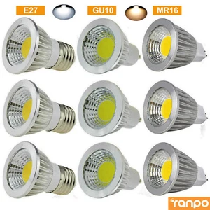 MR16 GU10 E27 E14 Dimmable LED COB Spot Light Bulbs 6W 9W 12W Screw Bayonet Base - Picture 1 of 23