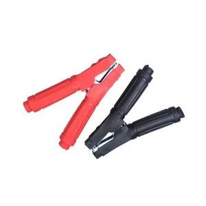 JUMP LEAD BOOSTER CABLE CLIPS CLAMPS 600 AMP HEAVY DUTY REPLACEMENT CROCODILE - Picture 1 of 3