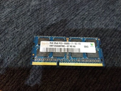 Hynix 2GB PC3-8500S DDR3 Laptop Memory RAM 2Rx8 1066MHz HMT351S6BFR8C-G7 - Image 1 of 2