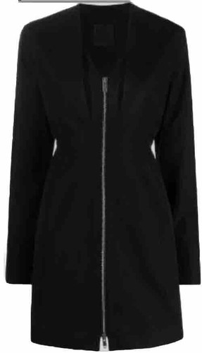 Abito nero GIVENCHY con cerniera taglia 10 ORIGINALE IMBALLO ORIGINALE £1520 #V4
