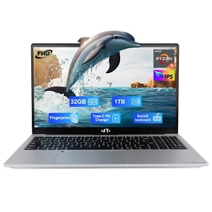 NIMO 15.6 Laptop AMD Ryzen 5 3500U 32GB RAM 1TB SSD 65W Type-C Backlit KB Silver - Picture 1 of 6