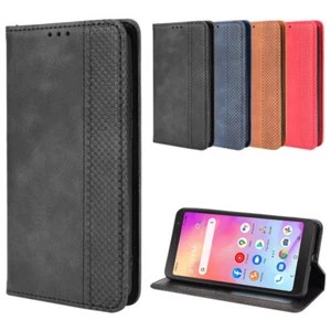 For Alcatel TCL A3 A509DL Case Shockproof Magnetic Leather Wallet Stand Cover - Picture 1 of 12