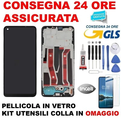 PER OPPO DISPLAY LCD incell FRAME OPPO RENO 5Z CPH2211 / A94 5G TOUCH VETRO ASSEMBLATO