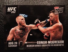 2016 Topps Now UFC Conor McGregor  Vs Nate Diaz Card 202-A UFC 202 SP
