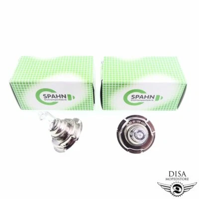 2x Scheinwerfer Halogen Spahn Birne 6V 15W P26S für Hercules Prima 2 3 4 5 S