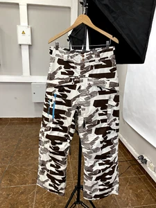 🎿 Salomon Ski track Camo pants Y2K size S/M color brown/white - Picture 1 of 15