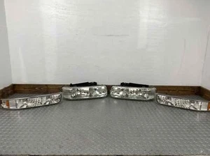 00-06 Chevy Suburban Tahoe Set Of 4 Headlights & Turn Signals AFTERMARKET Tested - Picture 1 of 12