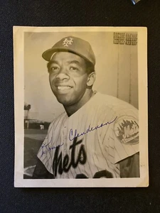 DONN CLENDENON NEW YORK METS SIGNED 4" X 4.5" - Picture 1 of 3