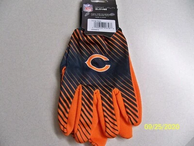 LAST PAIR! NFL licensed, Chicago Bears Sports Utility Gloves, New! - Image 1 of 2