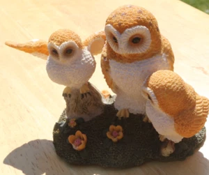 (1134) A Trio Of Baby Owls. Free P&P in UK - Picture 1 of 9