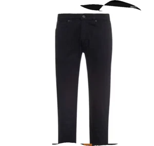 HUGO Boss 708 Pantalone Jeans Uomo Stay Nero Slim Fit Autentico - Foto 1 di 10