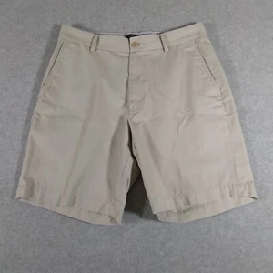 Banana Republic Shorts Men's 34 Aiden Chino Flat Front Beige Khaki 8" Inseam - Picture 1 of 9