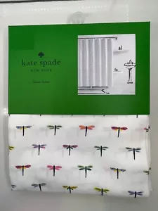 "Cortina de ducha de tela Kate Spade New York Dragonflies 72"" x 72"" nueva con etiquetas arco iris" - Imagen 1 de 2