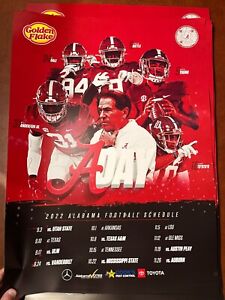 2022 Alabama Crimson Tide Football Schedule A Day Poster Saban Bryce Young +More