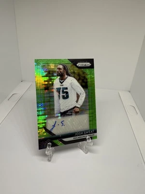 2018 Panini Prizm Rookie Auto Neon Green Pulsar Prizm Josh Sweat #RA-JS Auto RC - Image 1 of 2