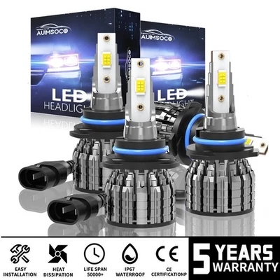 Faros LED bombillas luces altas/bajas 6000K para Honda Accord sedán 4 puertas 2003-2007 Foto 1 de 4
