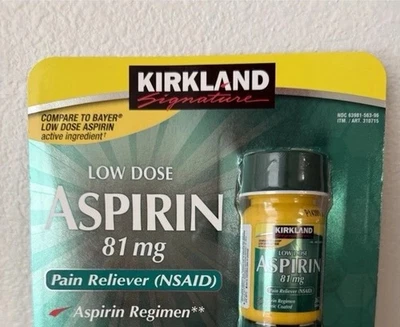 Kirkland Signature Low Dose Aspirin 81mg 365 Tablets ( 1 bottle ) - Image 1 of 2