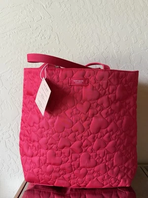 Bolso de Mano Kate Spade Acolchado Corazón Rojo Edición Limitada Love Bolso de Hombro Nuevo con Etiquetas Foto 1 de 4