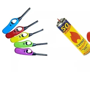 ⭐ 5 ENCENDEDORES COCINA FLEXIBLE 21 cm MECHERO RECARGABLE + Bote gas 300ml 24h ⭐ - Imagen 1 de 1