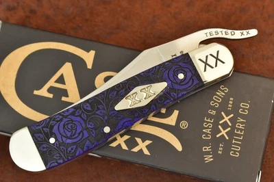 *HERMOSO* CUCHILLO RUSSLOCK ESTUCHE XX EE. UU. ULTRAVIOLETA PÚRPURA ROSA BONITO 2025 61953L Foto 1 de 4